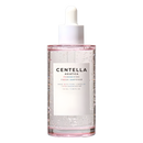 Série de sérums à la Centella Skin1004 en flacons-ampoules pour soins de la peau, visibles avec compte-gousses et flacons transparents.