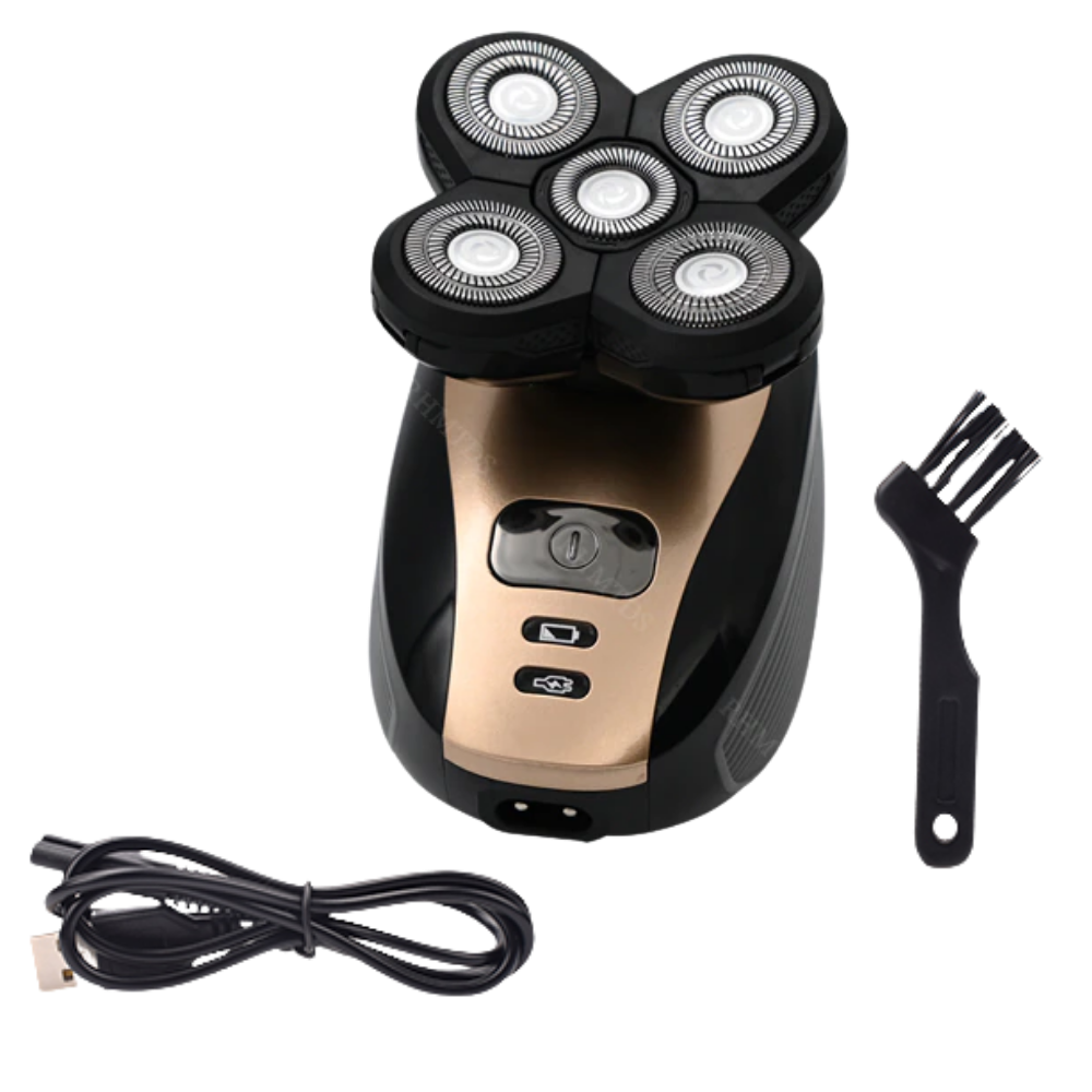 Rasoir elétrico portátil Skull-Shaver para rasage e cuidados pessoais, com design compacto e lâmina de precisão.