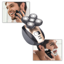 Rasoir elétrico portátil Skull-Shaver para rasagem e cuidados pessoais, com design compacto e lâminas afiadas.