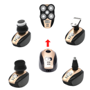 Rasoir elétrico portátil Skull-Shaver para rasagem e cuidados pessoais, com lâmina móvel e design compacto.