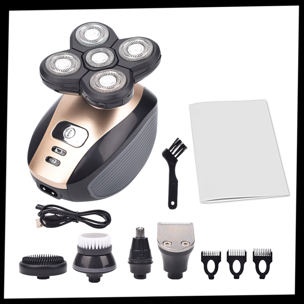 Rasoir elétrico portátil Skull-Shaver para rasagem e cuidados pessoais, com lâmina de precisão e design compacto.
