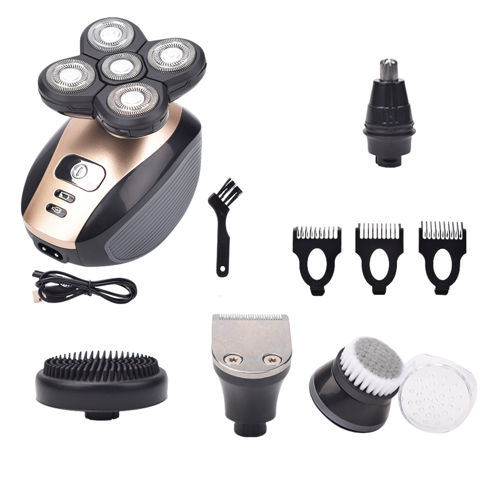 Rasoir elétrico portátil Skull-Shaver para rasagem e cuidados pessoais, com design compacto e lâminas de alta precisão.