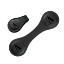 Marcador de página magnético em couro personalizado da Menrkoo, design elegante e resistente na cor preta.