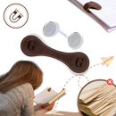 Marcador de livro magnético de couro personalizado da Menrkoo, com design elegante e acabamento fino para marcar páginas com estilo.