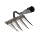Scarificateur de jardin Slhenay com 4 dentes para arejar e cuidar do solo do jardim rapidamente, ferramenta de jardinagem eficiente