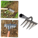 Scarificateur de jardin da marca Slhenay com 4 dentes, ferramenta de jardinagem para arejar e cuidar do solo.