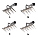 Scarificateur de jardin rápido da marca Slhenay com 4 dentes para arejar o solo e facilitar o cultivo de plantas.