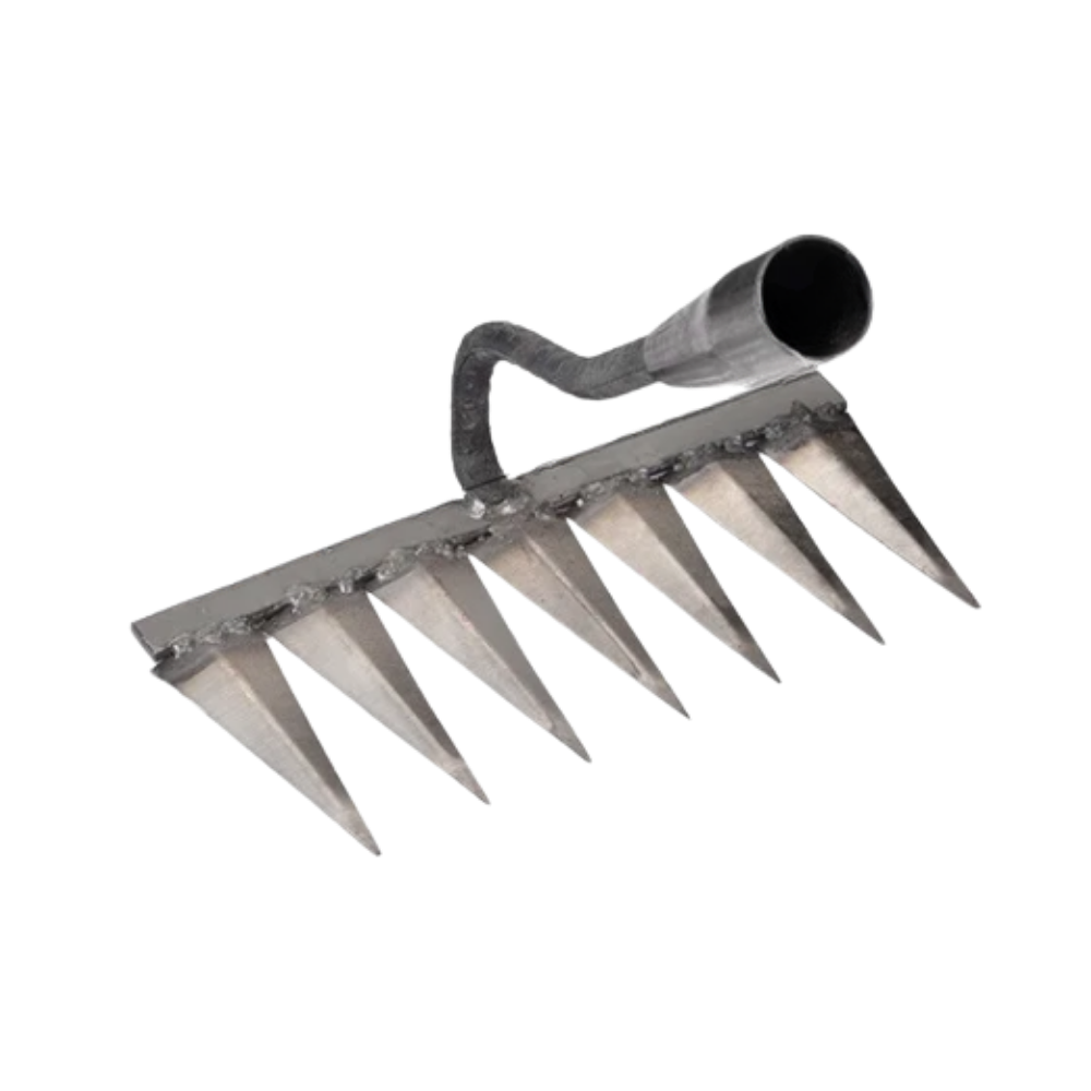 Scarificateur de jardin rápido da Slhenay com 4 dentes, ferramenta de jardinagem para arejar o solo e manter o jardim saudável