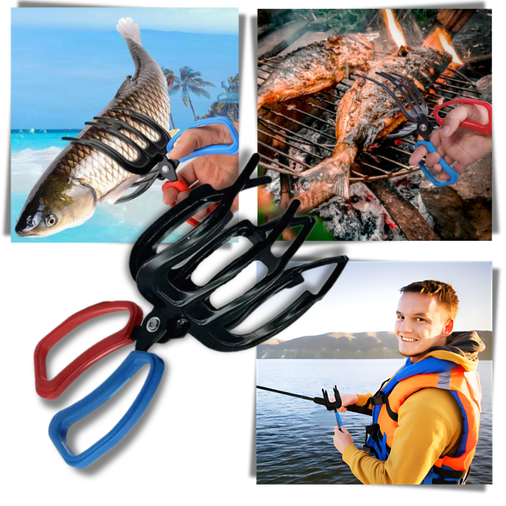 Pinça de pesca sem escorregamento da Unique-Bargains, ferramenta para segurar peixes com firmeza e segurança.