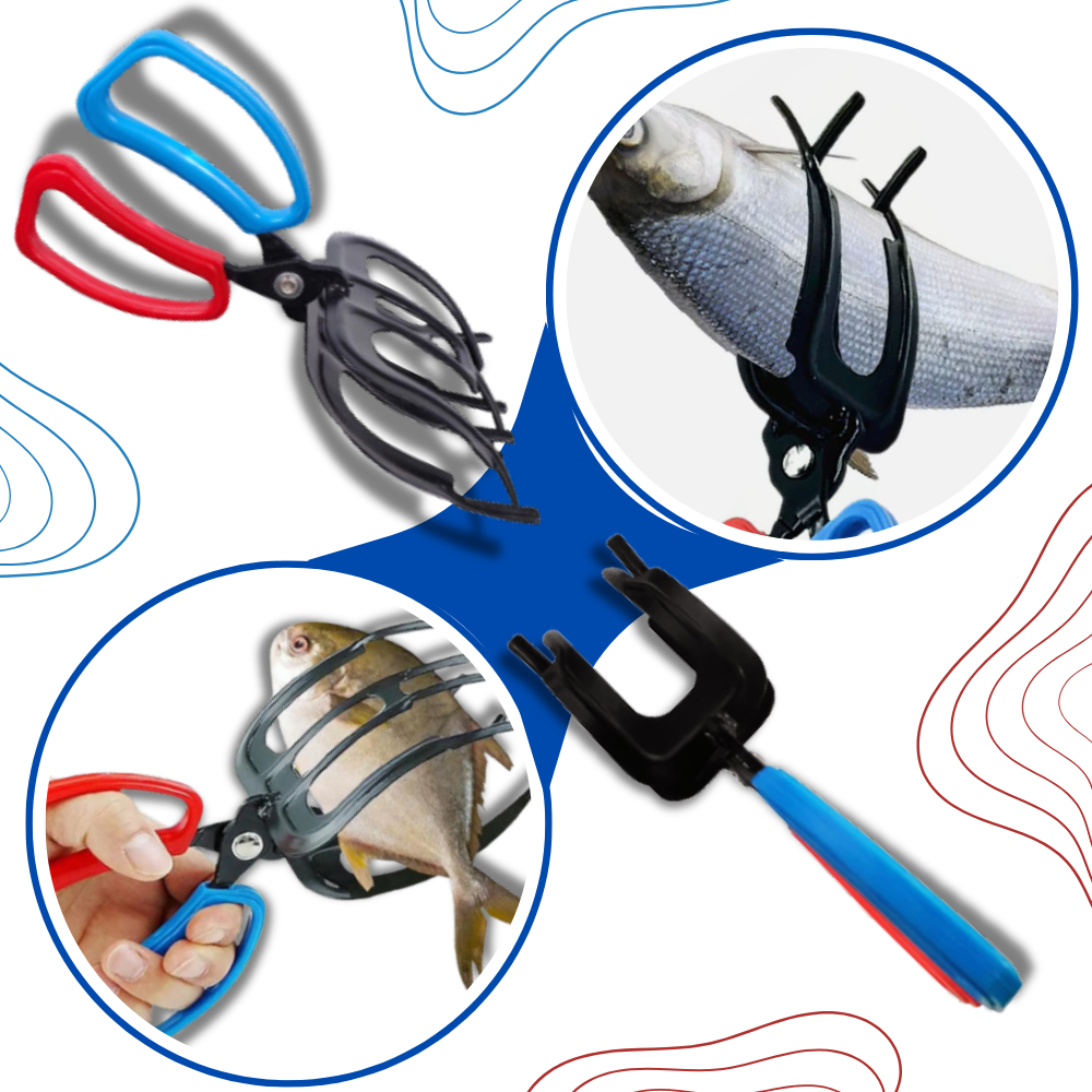 Alicate de pesca sem escorregamento da marca Unique-Bargains, ferramenta para segurar peixes com segurança e sem escorregar.