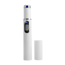 Caneta a laser azul da Smallbee para cosméticos, usada na eliminação de manchas na pele, com ponta fina e design compacto.