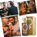 Frasco de perfume à base de phéromones Smallbee para homens e mulheres, com embalagem elegante e design compacto.