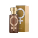Parfum à base de phéromones Smallbee pour hommes et femmes, frascos élégante de cosmétique avec étiquette.