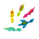 Kit de 5 catapultes de dinossaures da marca Smallbee, brinquedos divertidos para crianças, com cores vibrantes e design de dinossaures.