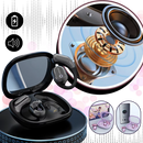 Fones de ouvido Bluetooth Joygrow para tradução de idiomas, com design compacto e controles intuitivos.