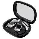 Fones de ouvido Bluetooth Joygrow para tradução com design preto, componentes de áudio para comunicação inteligente.