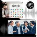 Fones de ouvido Bluetooth Joygrow para tradução de idiomas, componentes de áudio com tecnologia de tradução inteligente.