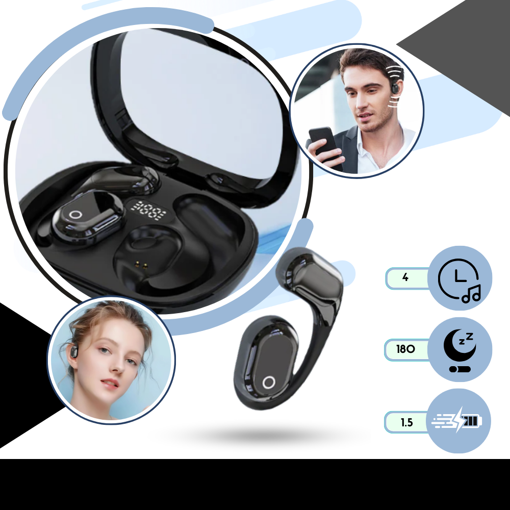 Fones de ouvido Bluetooth Joygrow para tradução de áudio, com design moderno e componentes de áudio de alta qualidade