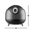 Gimbal inteligente Golden Blue com rastreamento automático de 360° para câmeras e dispositivos de filmagem.