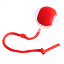 Brinquedo interativo inteligente para gatos da Charlie, bola vermelha com cores vibrantes e detalhes divertidos para estimular os felinos.