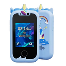 Pés e tripé para telefone móvel, suporte para tablet, suporte inteligente para telefone brinquedo interativo Topchances com unicórnio azul