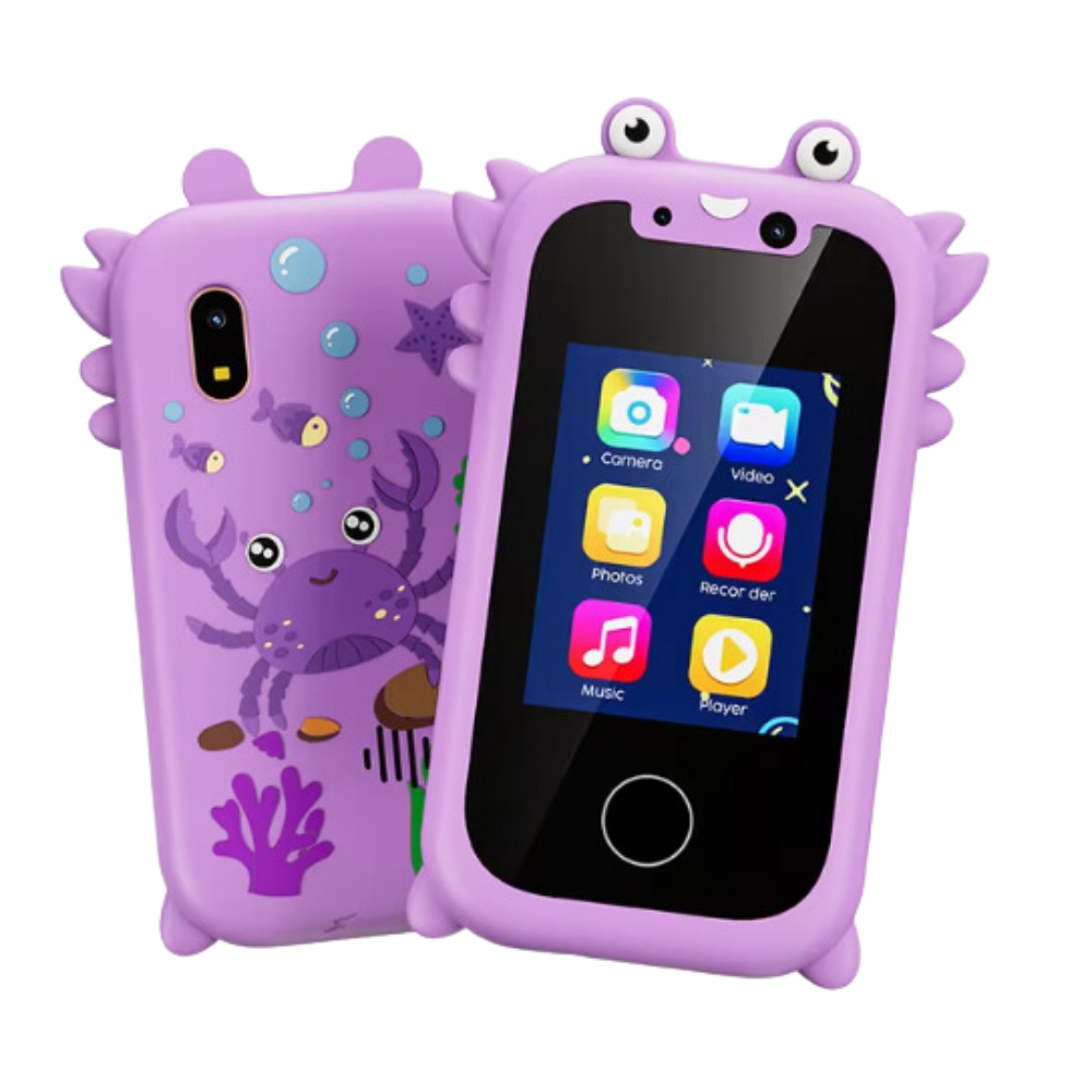 Pés e trépieds para telefone móvel e tablet Topchances, suporte inteligente e interativo para brinquedo de telefone roxo