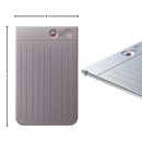 Transcritor de áudio Smart Note da Newyes, dispositivo portátil para gravação e transcrição de áudio, em tamanho compacto.