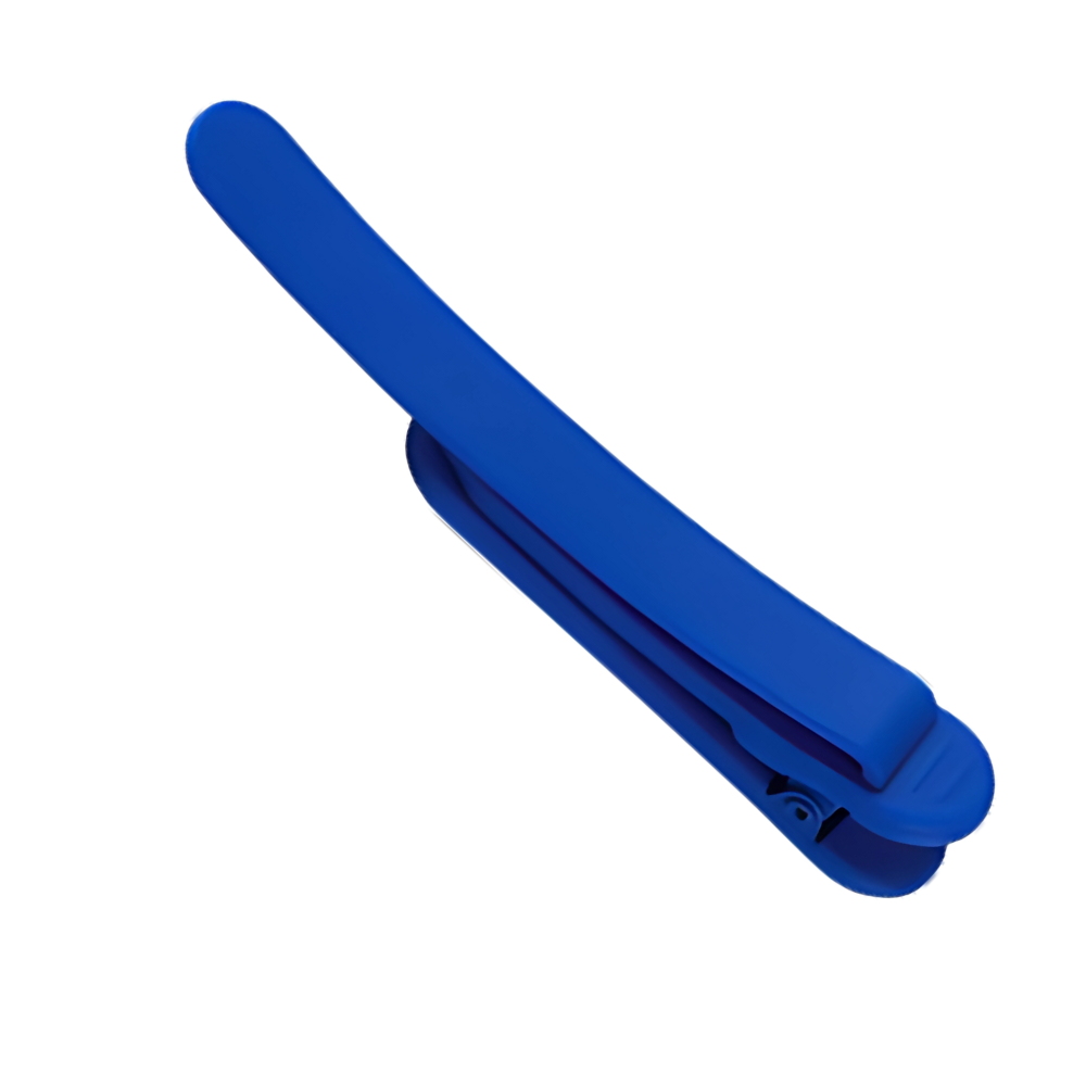 Marcador de página inteligente em silicone azul da Frcolor, com design moderno para marcar páginas de livros.
