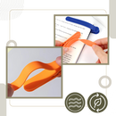 Marcador de página inteligente em silicone ecológico da Frcolor, com design sustentável e resistente para marcar páginas de livros.