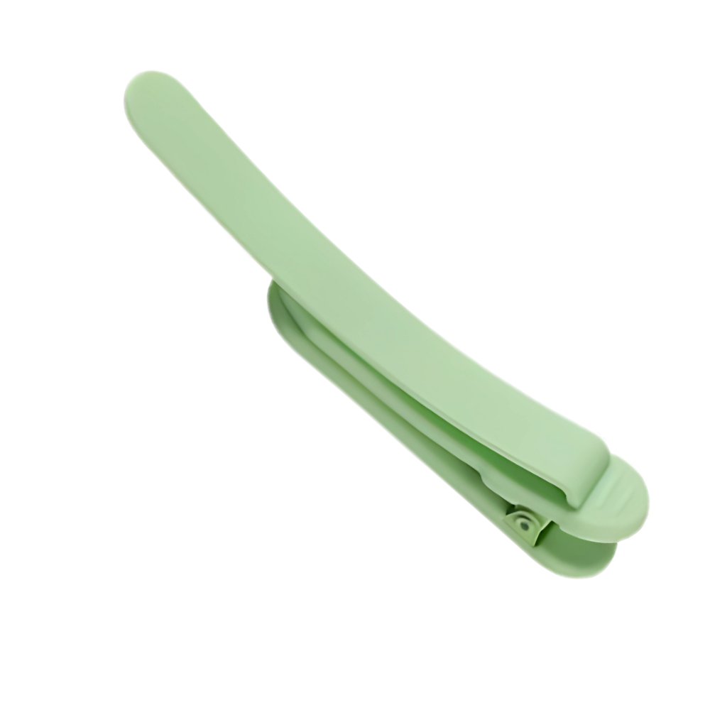 Marcador de página inteligente de silicone verde da Frcolor, com design flexível e prático para marcar páginas de livros.