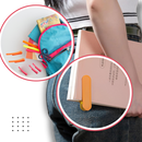 Marcador de página inteligente em silicone da Frcolor com design de viagem, ideal para marcar páginas de livros com facilidade