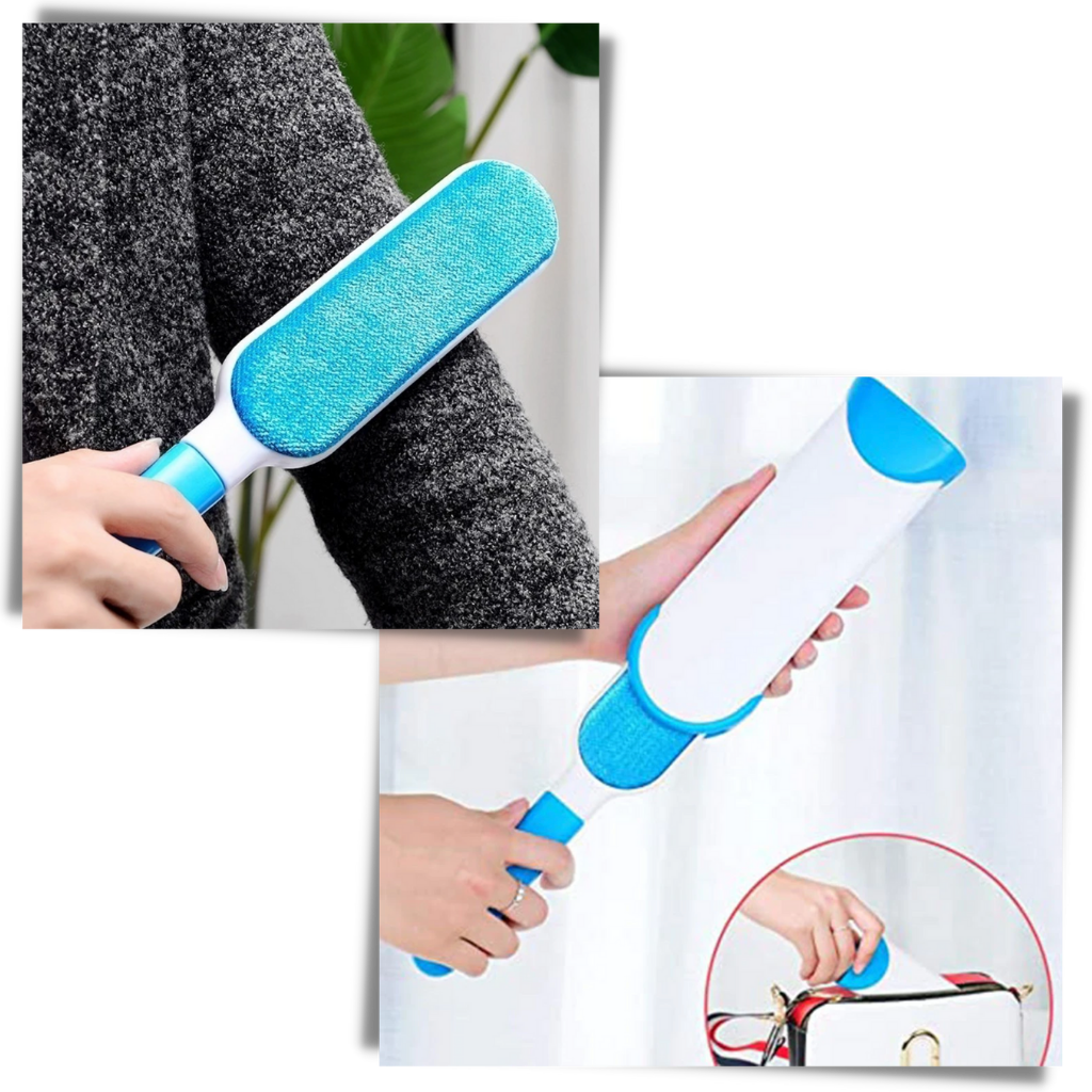 Escova anti-pelos para animais de estimação Smileol, ferramenta de tosa com cerdas para remover pelos soltos.
