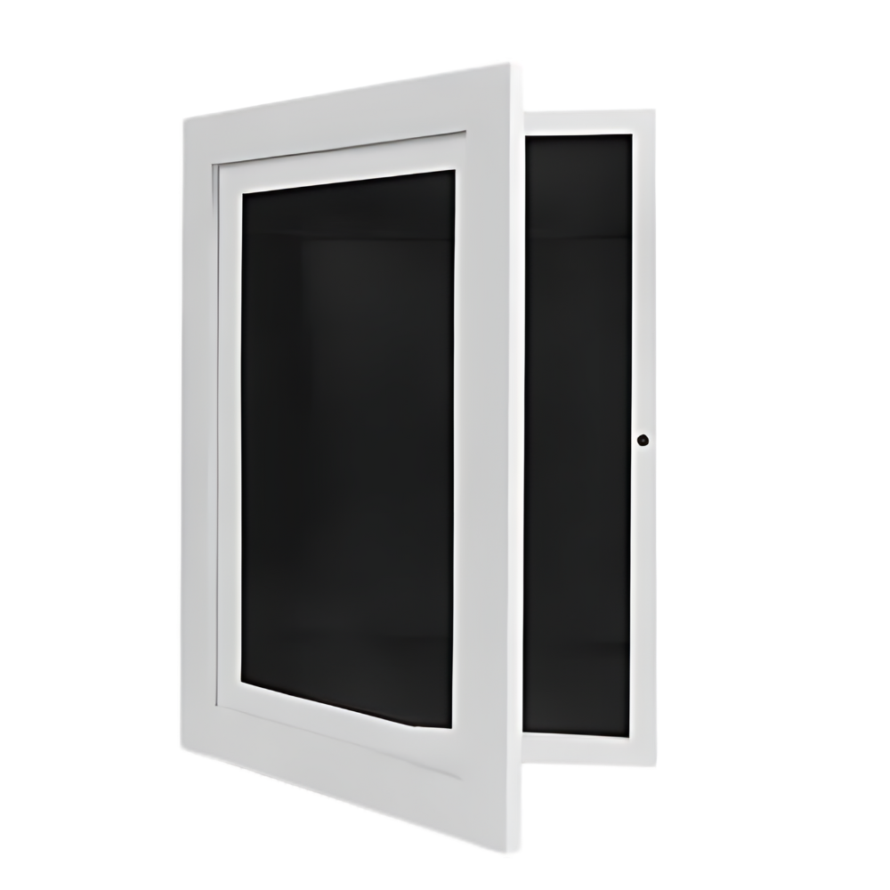 Quadro de foto Lil Davinci HearthSong com acabamento liso na cor branca, destaque para design moderno e elegante.