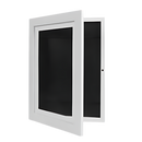 Quadro de foto Lil Davinci HearthSong com acabamento liso na cor branca, destaque para design moderno e elegante.