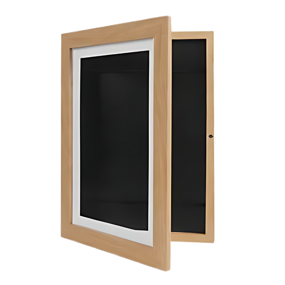 Quadro para foto Lil Davinci com acabamento liso, em madeira, da marca HearthSong, ideal para exibir fotos com estilo elegante.