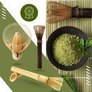 Batedor de matcha da Doctor-king, utensílio de cozinha para misturar de forma suave e homogênea o chá em pó.
