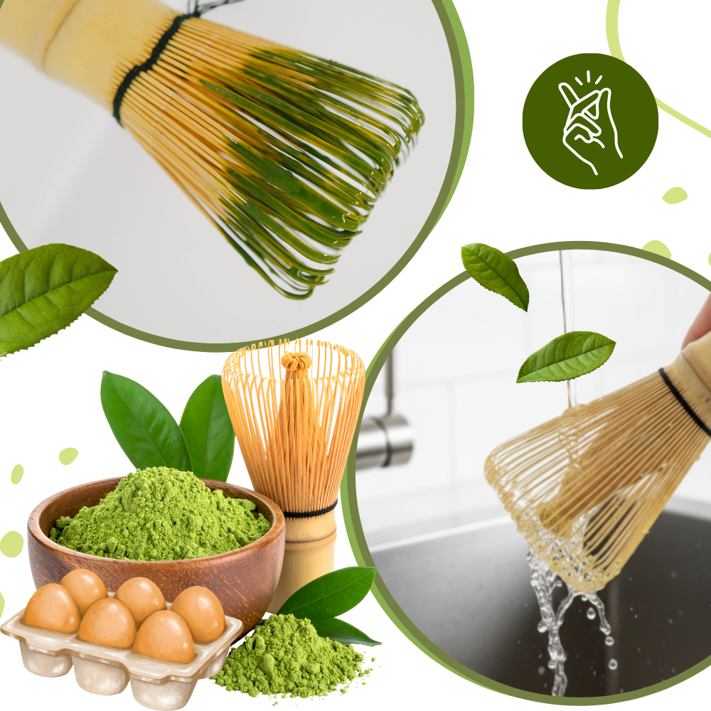 Batedor de matcha da Doctor-king, utensílio de cozinha para misturar de forma suave e homogênea o matcha.