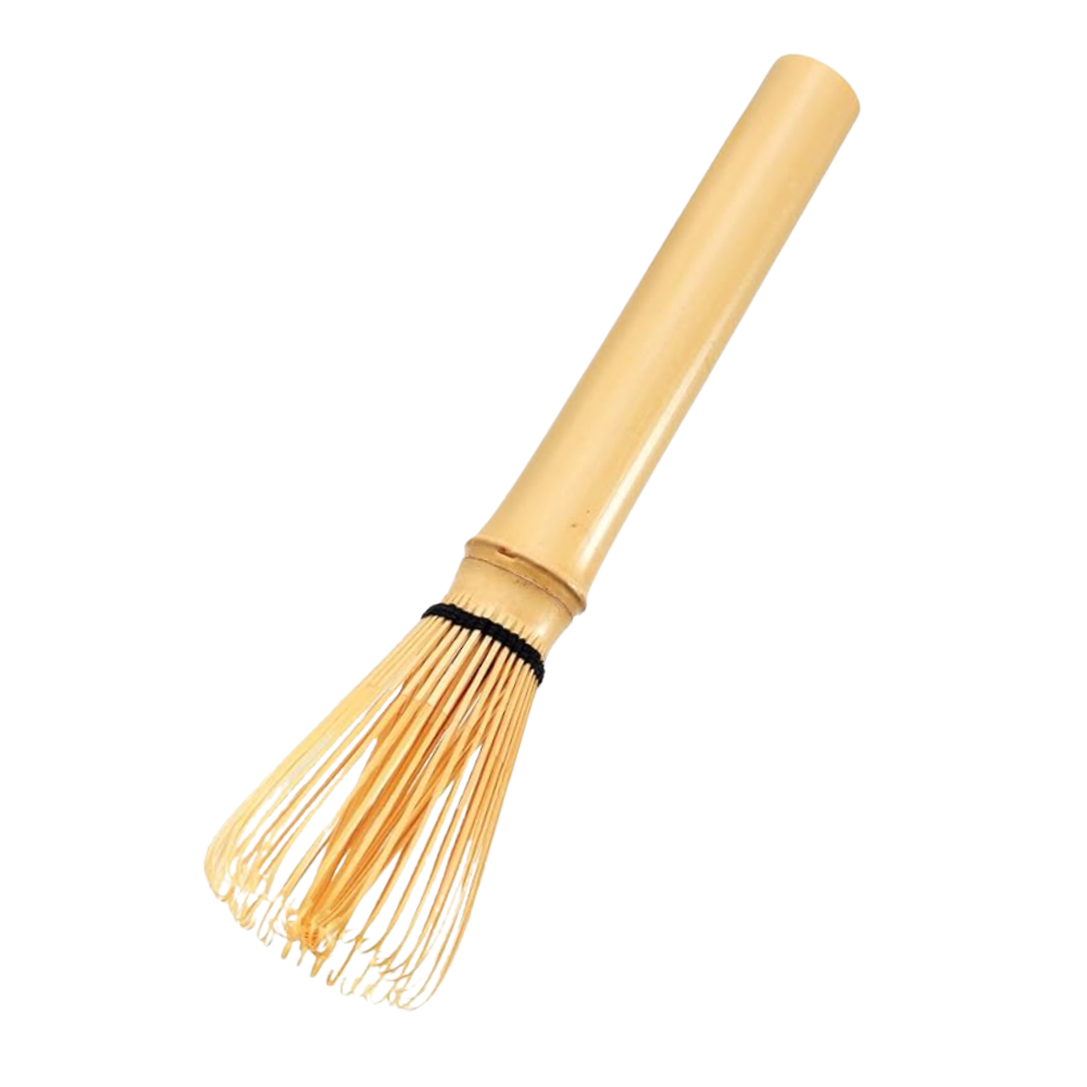 Batedor de matcha Doctor-king em bambu, utensílio de cozinha para misturar pó de matcha de forma suave e homogênea.
