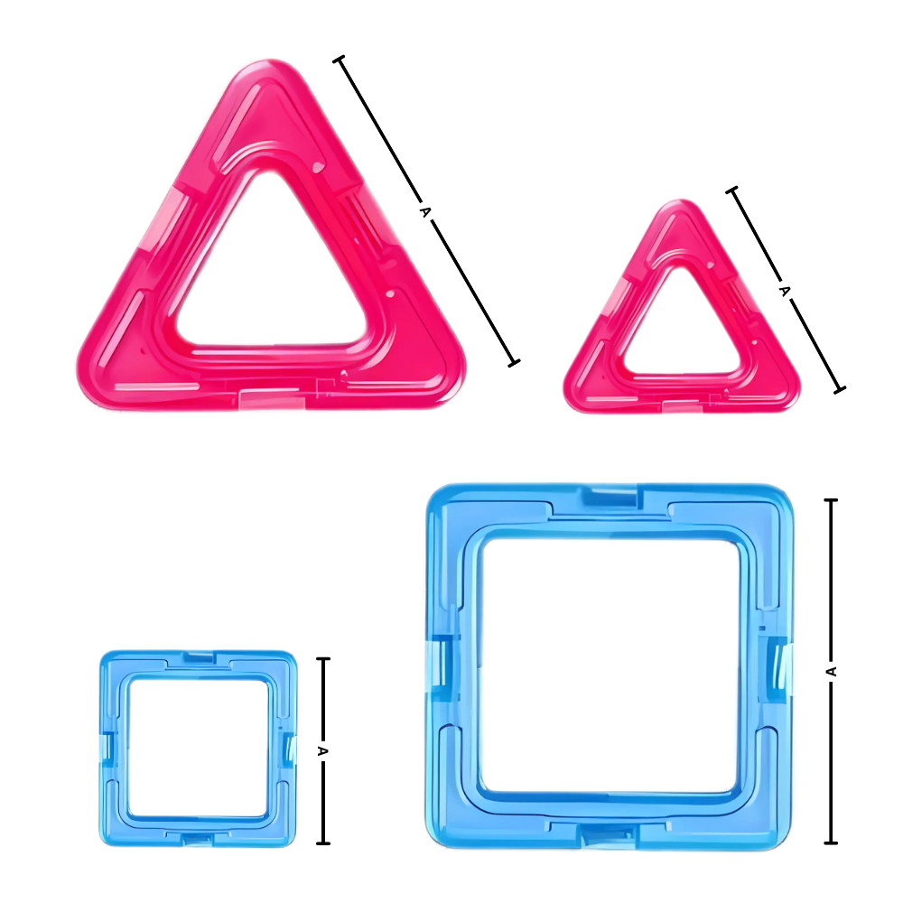 Blocos de construção magnéticos Netjett, brinquedo de montar com peças coloridas e magnéticas para criatividade infantil.