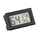Mini termômetro e higrômetro digital Sodial com tela LCD para medição de temperatura e umidade.