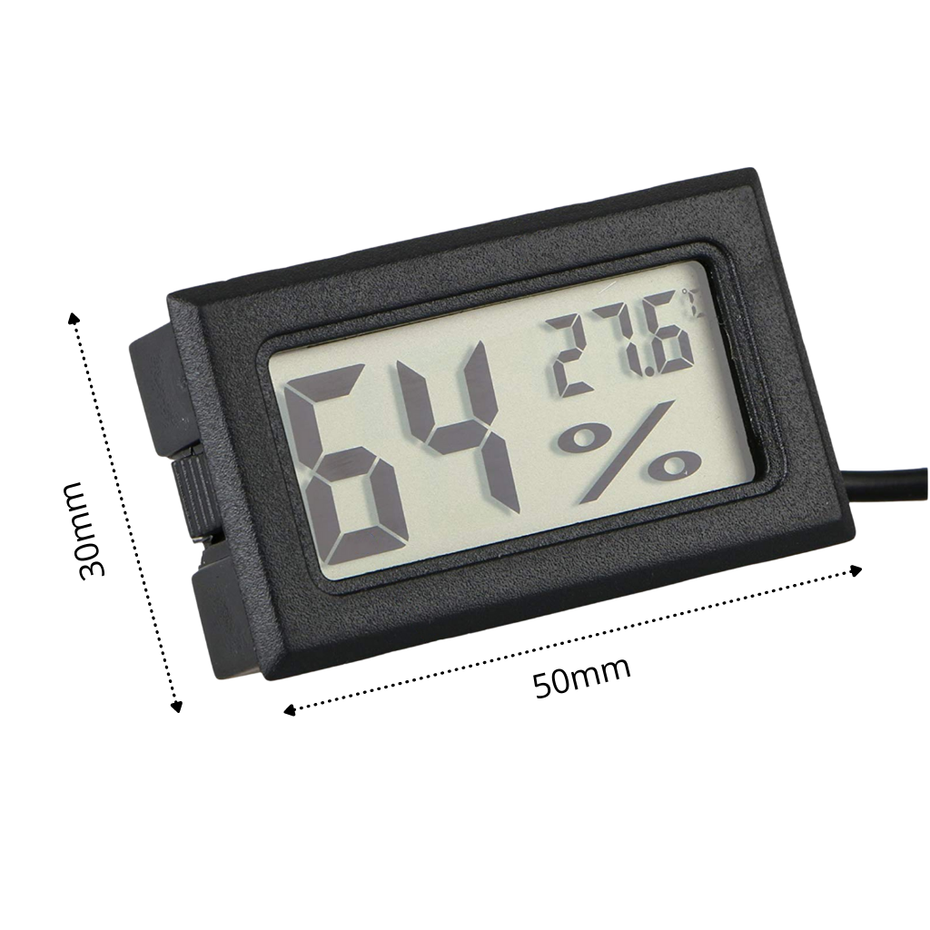 Mini termômetro higrometro digital Sodial com tela LCD para medição de temperatura e umidade, ferramenta de medição portátil
