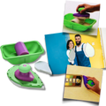 Conjunto de ferramentas de pintura Sodial com rolos e esponja para aplicar tinta em paredes e superfícies.