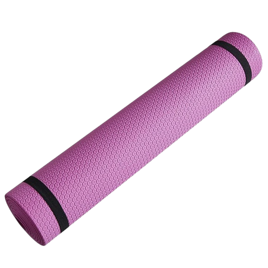 Tapete de yoga antideslizante azul da Sodial para viagens, ideal para Pilates e práticas de yoga em casa ou ao ar livre.