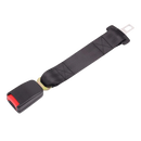 Rallonge universal de ceinture de sécurité Sodial, ajustable, pour sécurité des véhicules, montrée attachée à la ceinture de voiture.