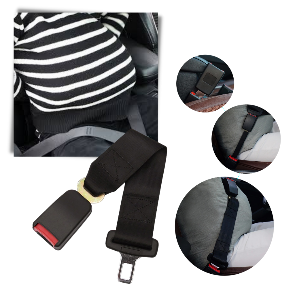 Rallonge universale de ceinture de sécurité Sodial, pièce de sécurité pour véhicules, en plastique noir, ajustable et robuste.