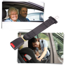 Rallonge universal de ceinture de sécurité Sodial pour véhicules, en plastique noir, pour ajustement et confort.