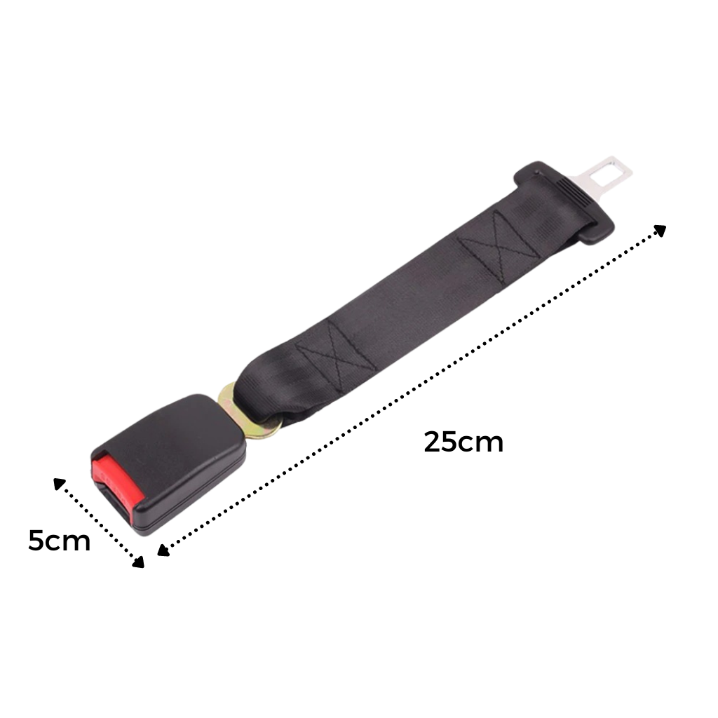 Rallonge universal de ceinture de sécurité Sodial pour véhicules, en plastique noir, compatible avec divers modèles.