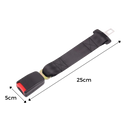 Rallonge universal de ceinture de sécurité Sodial pour véhicules, en plastique noir, compatible avec divers modèles.