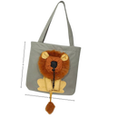 Capa de transporte para gatos Lion, macia e respirável, da marca Clberni, ideal para transportar seu gato com conforto e segurança.