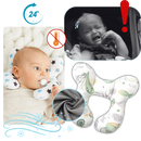 Almofada macia para bebê da Hardlegix, acessório de assento auto para bebês e pequenos, com design confortável e acolhedor.